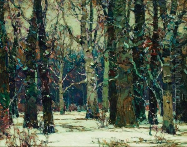 In Snowy Silence Oil Painting by John Fabian Carlson