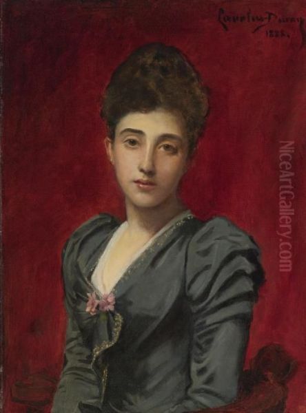 Portrait Of The Countess Lily De Roussy De Sales Oil Painting by Carolus (Charles Auguste Emile) Duran