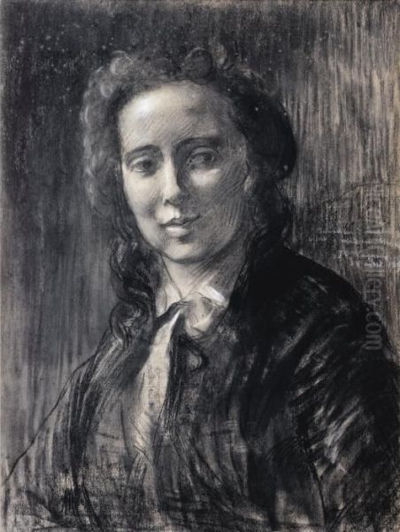 Portrait De Madame Chesneau Oil Painting by Jean-Baptiste Carpeaux