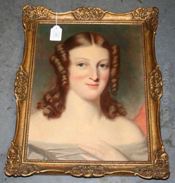 Portrait Of A Lady Oil Painting by Margaret Sarah Carpenter