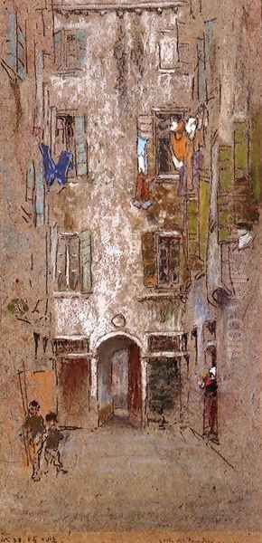 Corte del Paradiso Oil Painting by James Abbott McNeill Whistler