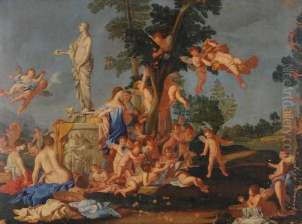 Allegoria Della Lussuria Oil Painting by Giulio Carpione