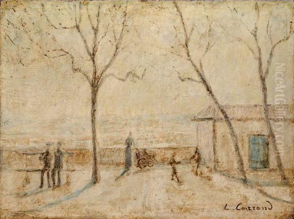 Terrasse Animee Oil Painting by Louis Hilaire Carrand