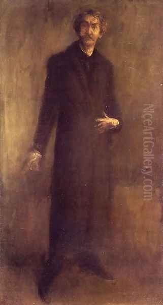 Brown and Gold Oil Painting by James Abbott McNeill Whistler