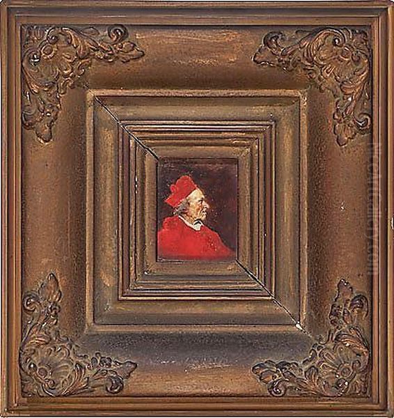 Cardenal Oil Painting by Antonio Salvador Casanova Y Estorach