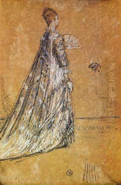 The Blue Dress Oil Painting by James Abbott McNeill Whistler