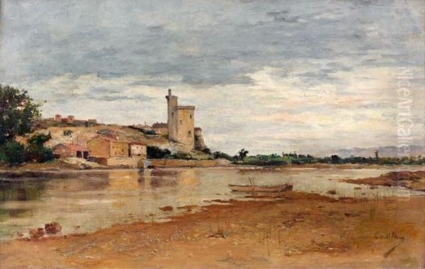 Bords Du Rhone, Villeneuve Les Avignon Oil Painting by Alfred Casile