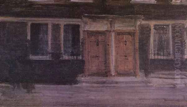 Chelsea Houses Oil Painting by James Abbott McNeill Whistler