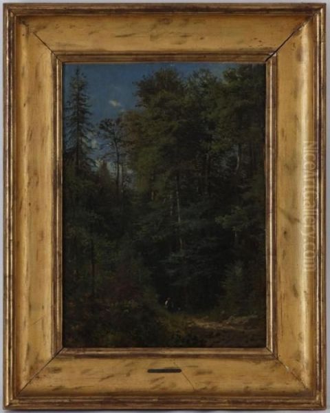 Promenade En Foret Oil Painting by Gustave Castan