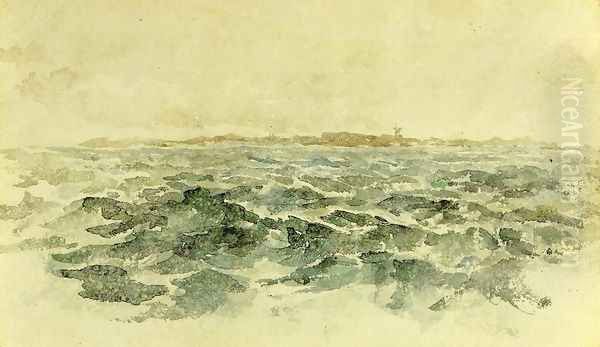 Off the Dutch Coast Oil Painting by James Abbott McNeill Whistler