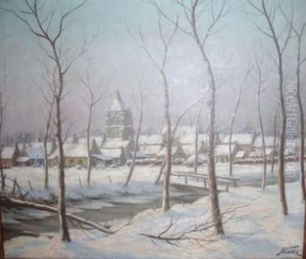 Paysage De Neige by Albert Caullet