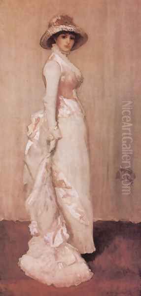 Nocturne in Rosa und Grau, Porträt der Lady Meux Oil Painting by James Abbott McNeill Whistler