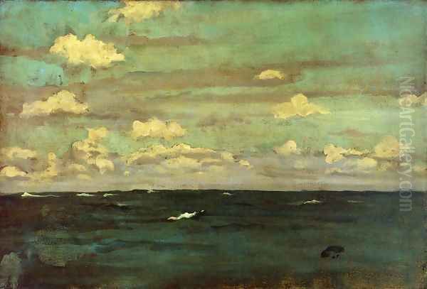 Violet and Siilver, A Deep Sea Oil Painting by James Abbott McNeill Whistler