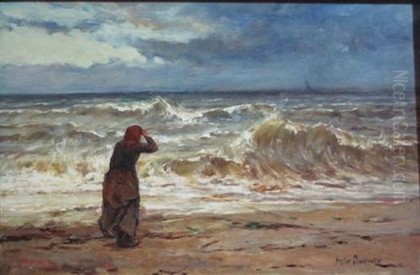 A Gathering Storm Oil Painting by Hector Chalmers