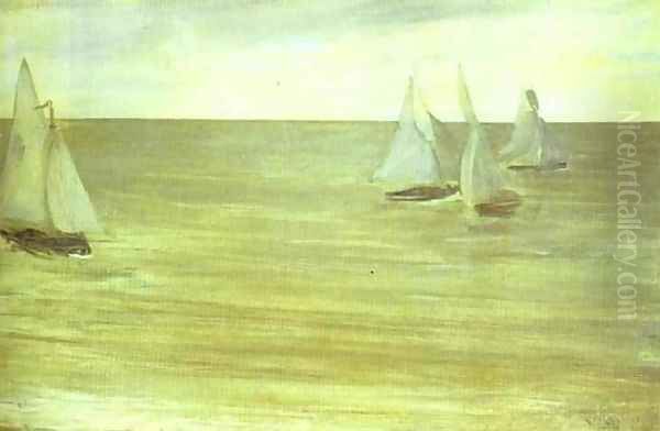 Trouville Oil Painting by James Abbott McNeill Whistler