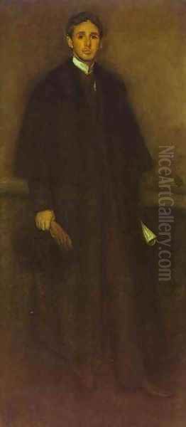 Arrangement in Flesh Colour and Brown, Portrait of Arthur J. Eddy Oil Painting by James Abbott McNeill Whistler