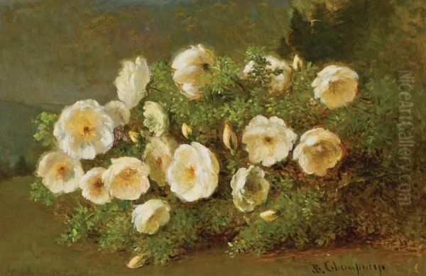 Wild Flowers Oil Painting by Benjamin Champney