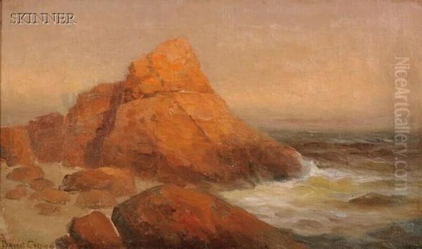 Rocky Coastal View Oil Painting by Bryant Chapin