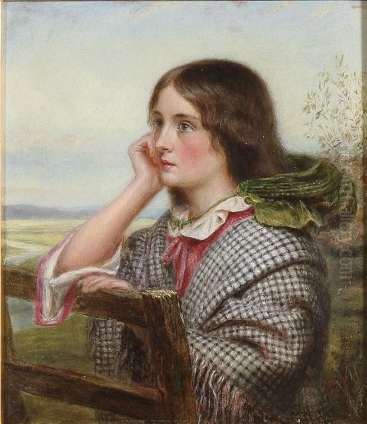 The Country Lass Oil Painting by John Watkins Chapman