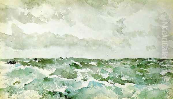 Blue and Silver, The Chopping Channel Oil Painting by James Abbott McNeill Whistler