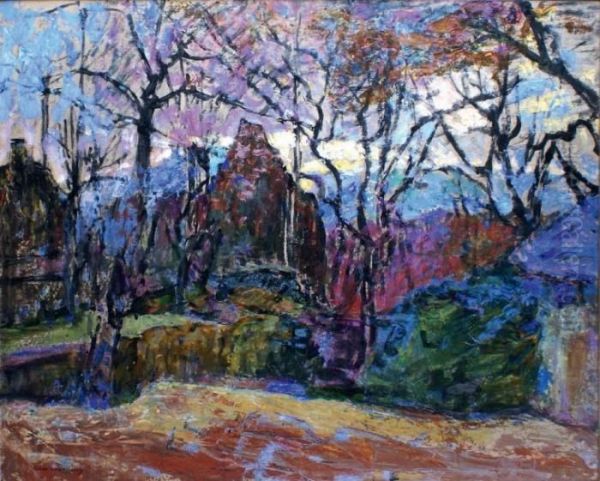 Paysage De Riviere En Automne En Auvergne Oil Painting by Victor Charreton