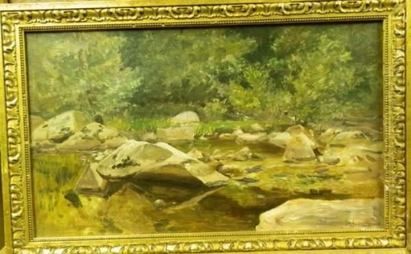 Le Torrent Oil Painting by Henri Charrier