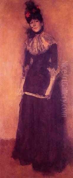 Rose et argent, La Jolie Mutine Oil Painting by James Abbott McNeill Whistler