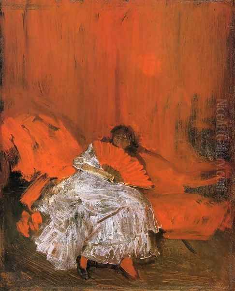 Red and Pink: The Little Mephisto Oil Painting by James Abbott McNeill Whistler