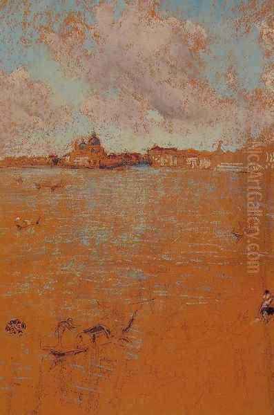 Venetian Scene Oil Painting by James Abbott McNeill Whistler