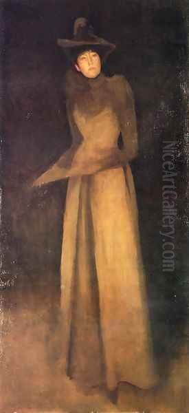 Harmony in Brown: The Felt Hat Oil Painting by James Abbott McNeill Whistler