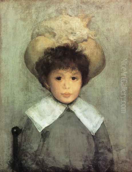 Arrangement in Grey: Portrait of Master Stephen Manuel Oil Painting by James Abbott McNeill Whistler