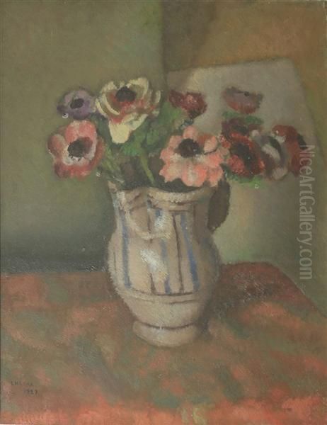 Fiori Rosa Oil Painting by Gigi Chessa