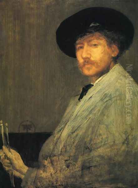 Arrangement in Grey: Portrait of the Painter Oil Painting by James Abbott McNeill Whistler