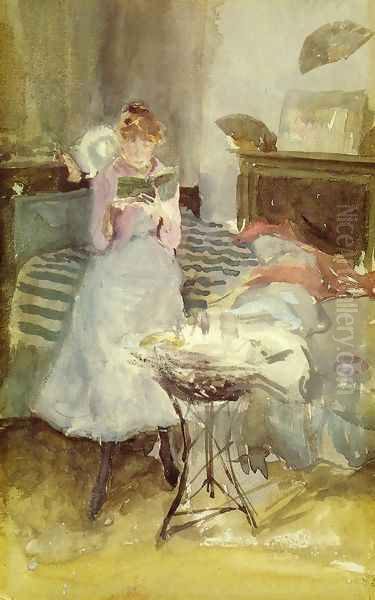 Pink Note: The Novelette Oil Painting by James Abbott McNeill Whistler