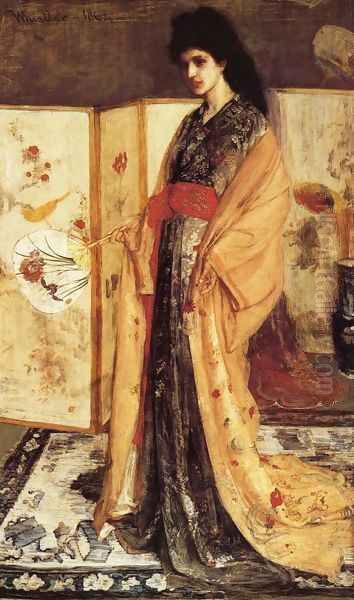 Rose and Silver: The Princess from the Land of Porcelain Oil Painting by James Abbott McNeill Whistler