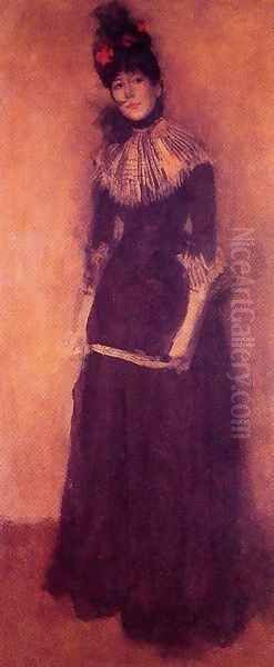 Rose et argent: La Jolie Mutine Oil Painting by James Abbott McNeill Whistler