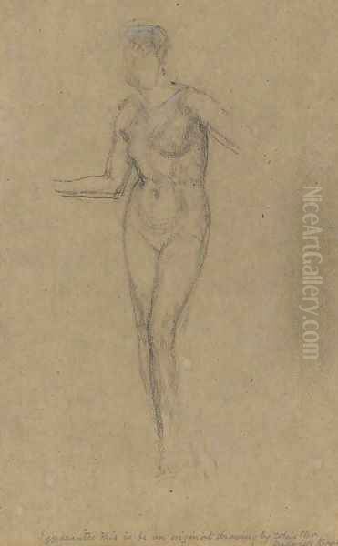 Nude Standing Oil Painting by James Abbott McNeill Whistler