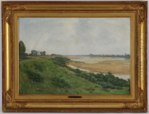 Paysage De Campagne Oil Painting by Antoine Chintreuil