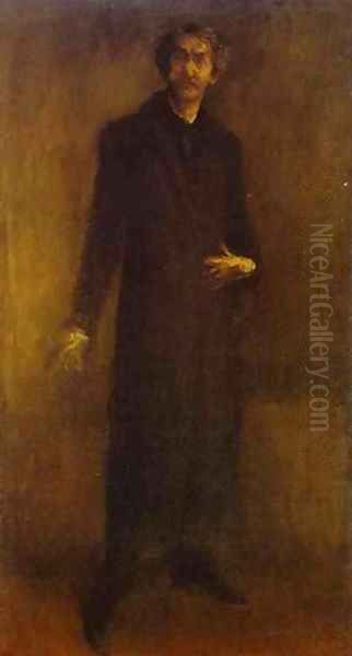 Brown And Gold (Self Portrait) 1895-1900 Oil Painting by James Abbott McNeill Whistler