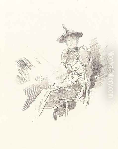 The Winged Hat Oil Painting by James Abbott McNeill Whistler