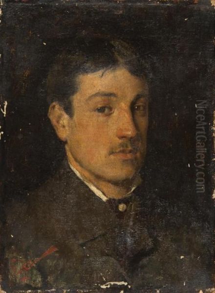 Ritratto Di Giovane Uomo Oil Painting by Cesare Ciani