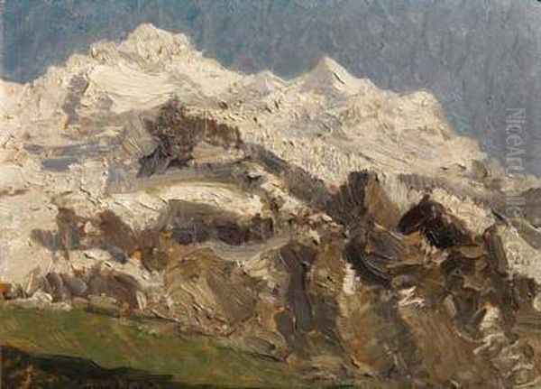 Montagne Innevate Oil Painting by Emma Ciardi