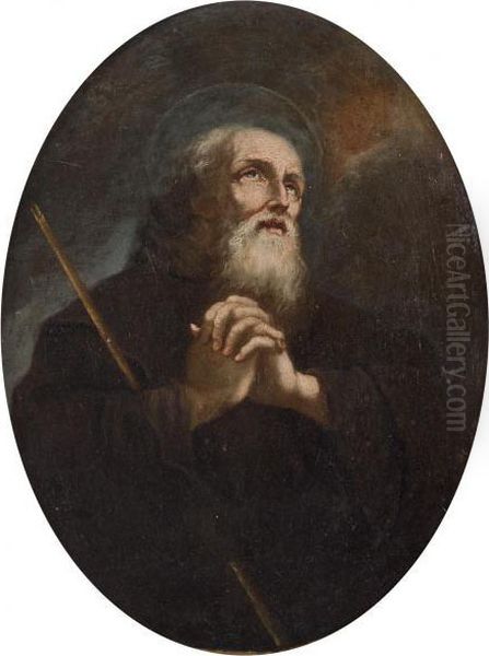 Sant'antonio Oil Painting by Antonio Cifrondi