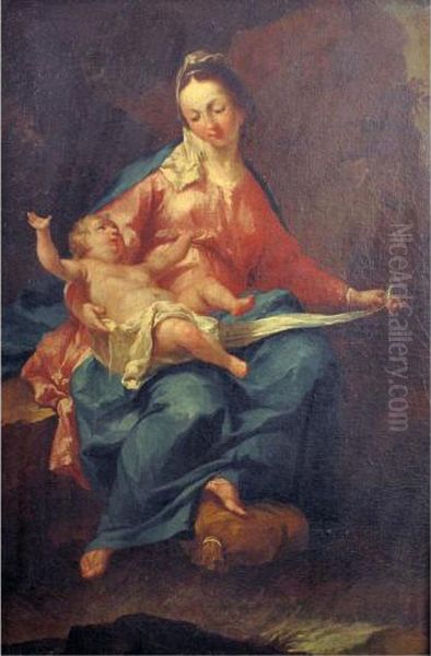 Madonna Con Bambino Oil Painting by Giambettino, Giov. Cignaroli B