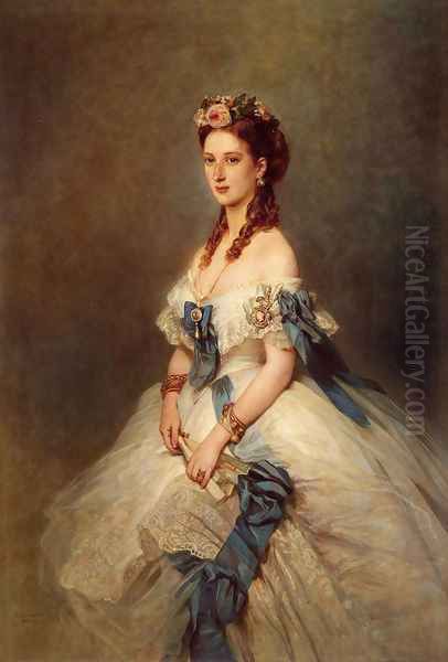 Alexandra, Princess of Wales Oil Painting by Franz Xavier Winterhalter