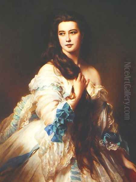 Madame Barbe de Rimsky-Korsakov Oil Painting by Franz Xavier Winterhalter