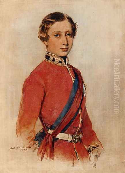 Albert Edward, Prince of Wales I Oil Painting by Franz Xavier Winterhalter