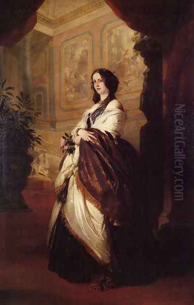 Harriet Howard, Duchess of Sutherland Oil Painting by Franz Xavier Winterhalter