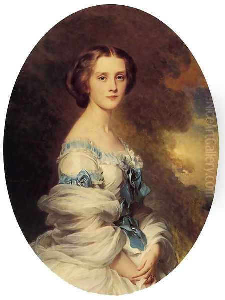 Melanie de Bussiere, Comtesse Edmond de Pourtales Oil Painting by Franz Xavier Winterhalter