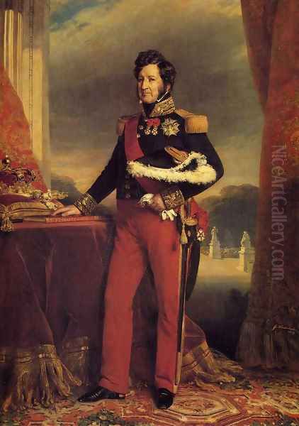 King Louis Philippe Oil Painting by Franz Xavier Winterhalter